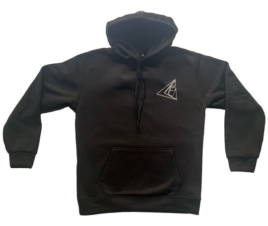 CREA hoodie black-white